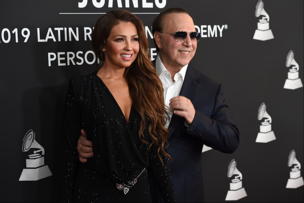 Thalía dedica emotivo mensaje a Tommy Mottola por sus 19 años de casados