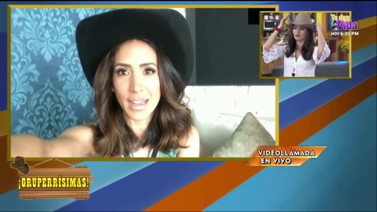 Cynthia Urías da las ‘Gruperrísimas’ desde su casa en enlace con ‘Cuéntamelo ya!’
