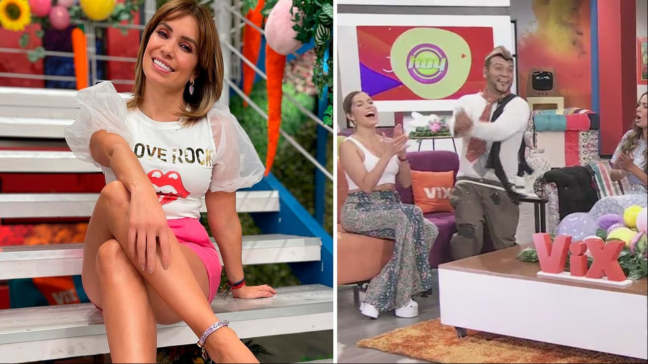 Doble de Cantinflas le coquetea a Andrea Escalona en Hoy