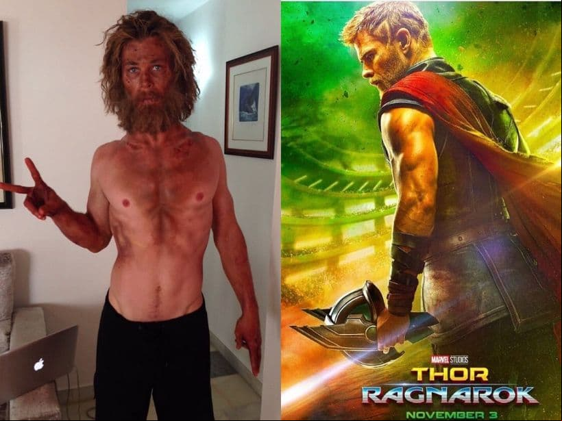 Para protagonizar ‘En el corazón del mar’, Chris Hemsworth transformó su cuerpo con una dieta para lograr la delgadez que requería su personaje. Contrario a esto, en el pasado tuvo que trabajar arduamente en su cuerpo para dar vida a 'Thor', superhéroe de Marvel que requería de una mejor condición física.