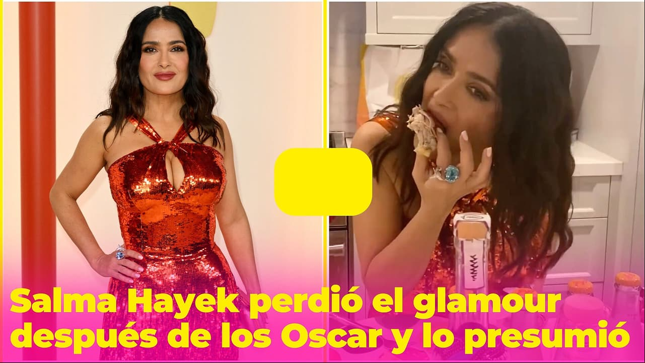 Salma Hayek perdió el glamour después de los Premios Oscar y no dudó en presumirlo en redes