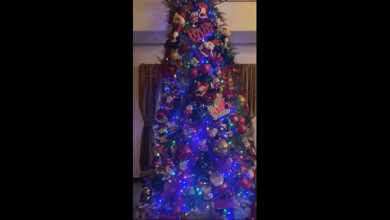 La primera en mostrar la decoración fue la guatemalteca, quien a través de su cuenta oficial de Instagram, compartió varias grabaciones en las que presumió el árbol, que cuenta con esferas de Santa Claus, trineos, duendes y estrellas.