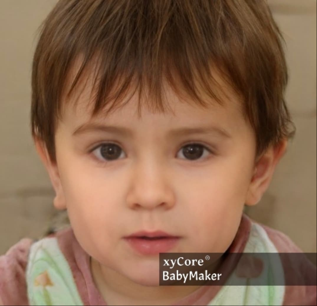 Esta es una de las tantas posibilidades que muestran cómo podría lucir la pequeña, quien será la primera hija para Martins y el segundo retoño de Uribe, quien también es padre de un joven de 17 años.
