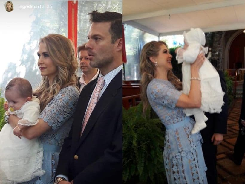 A través de sus historias y de su feed de Instagram, la protagonista de ‘Zacatillo’ compartió algunas fotografías de la ceremonia, haciendo total hincapié en la ilusión que le daba pensar en el bautizo de su bebé.