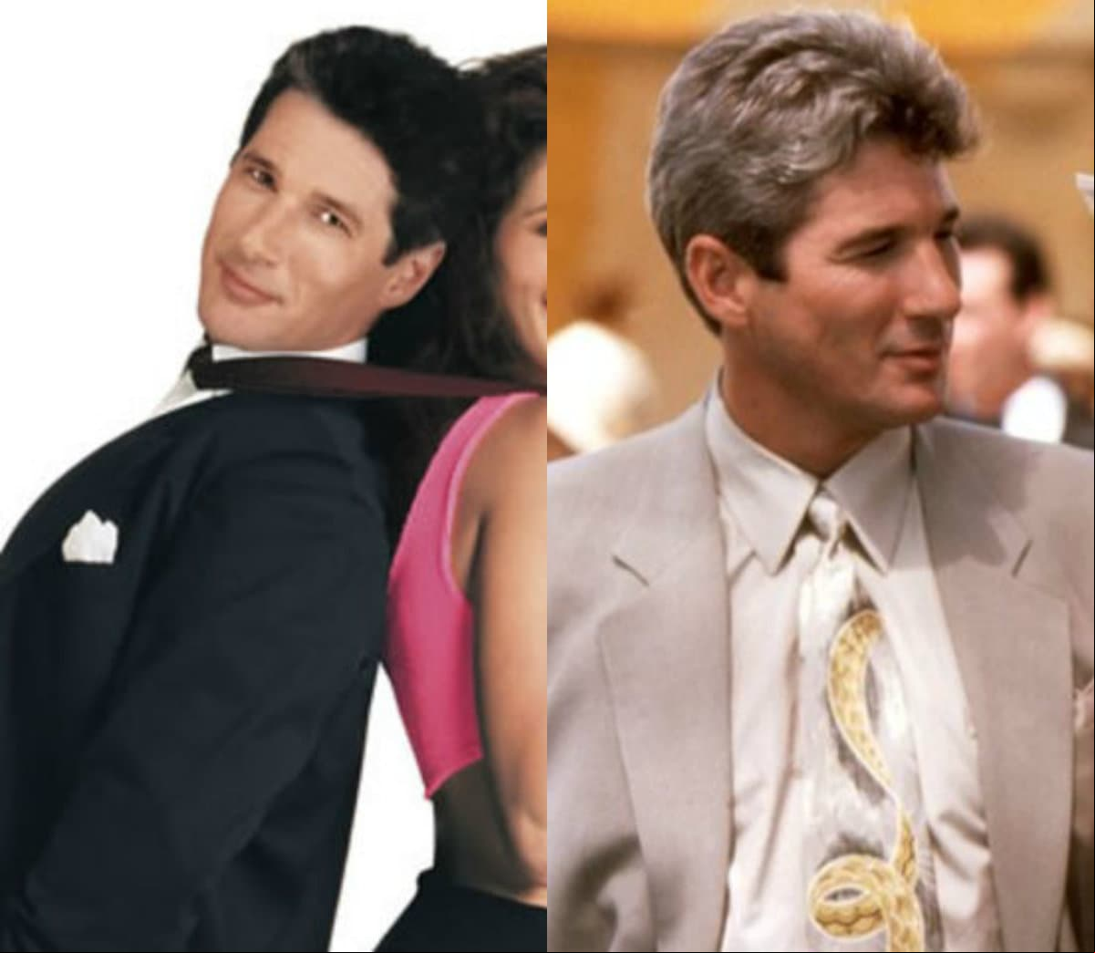 El cabello de Richard Gere cambió del poster a la película