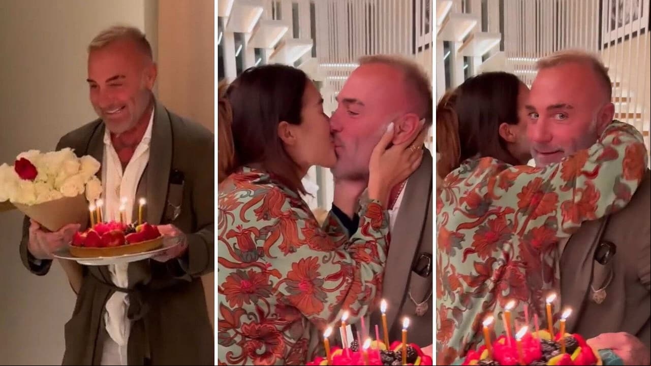Gianluca Vacchi da romántico regalo a Sharon Fonseca en su cumpleaños