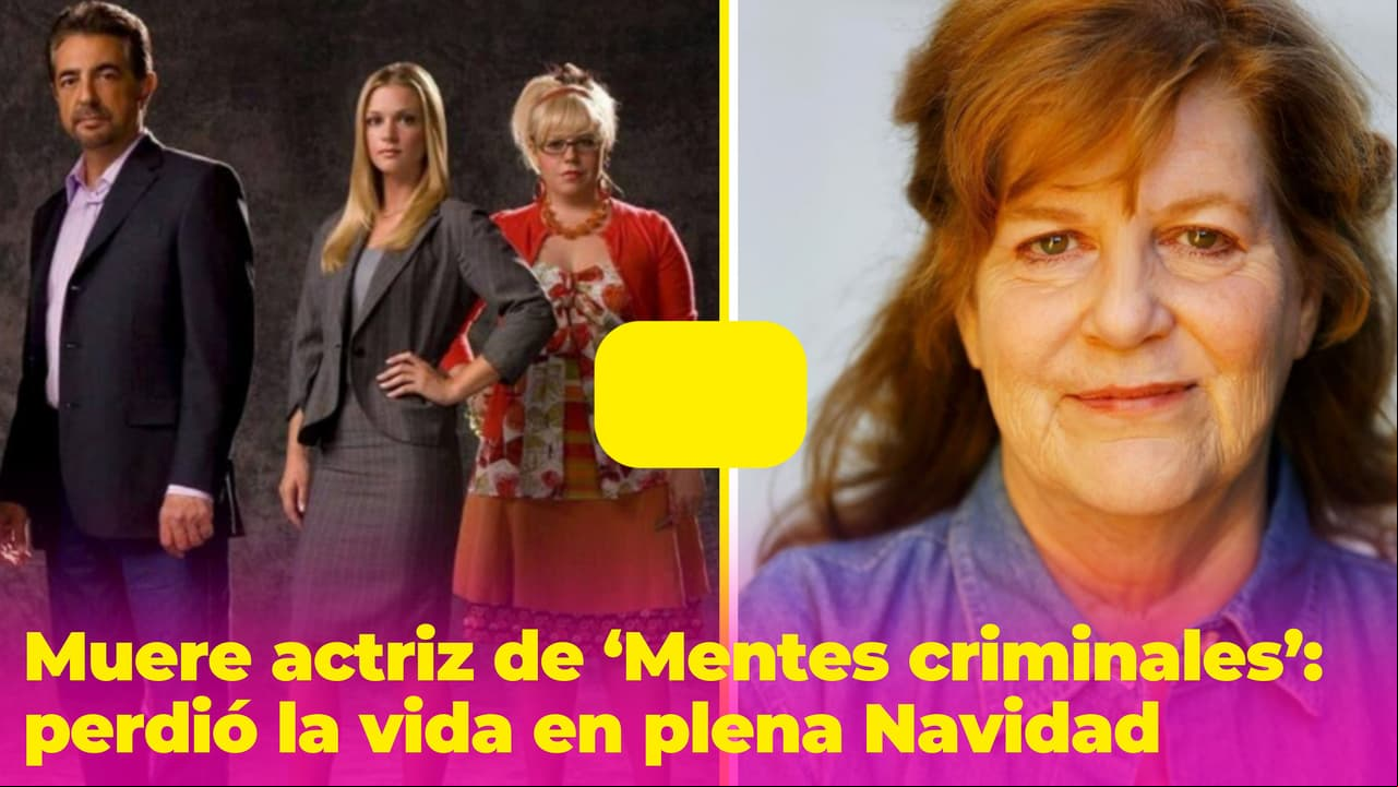 Muere actriz de la serie 'Mentes criminales': falleció el día de Navidad