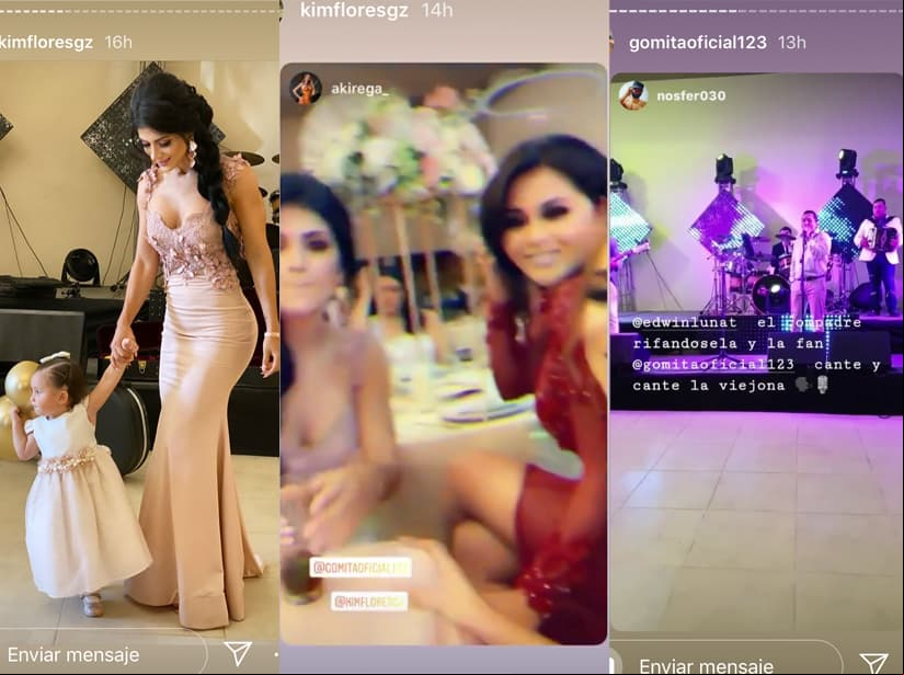 Kimberly y Gomita disfrutaron del bautizo de la hija de una amiga