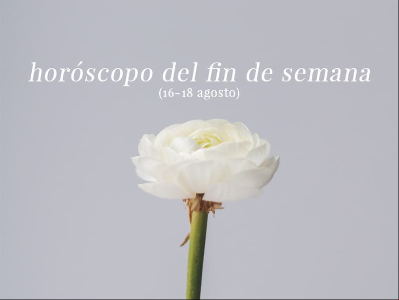 Horóscopo del fin de semana del 16 al 18 de agosto por signo zodiacal