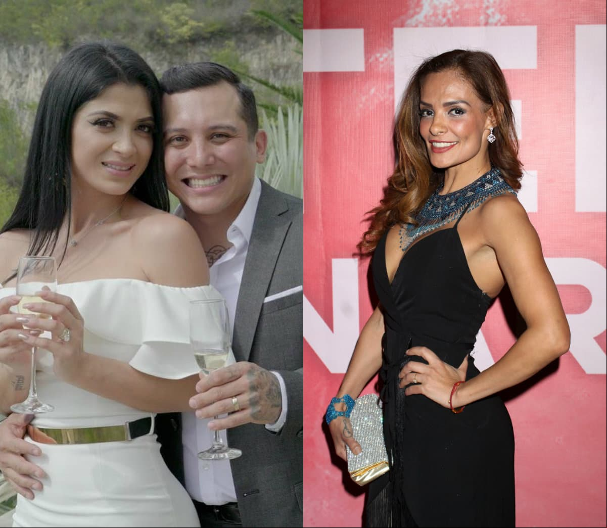Mientras Edwin Luna disfruta de su luna de miel con Kimberly Flores, su ex Alma Cero presenta a su nuevo galán