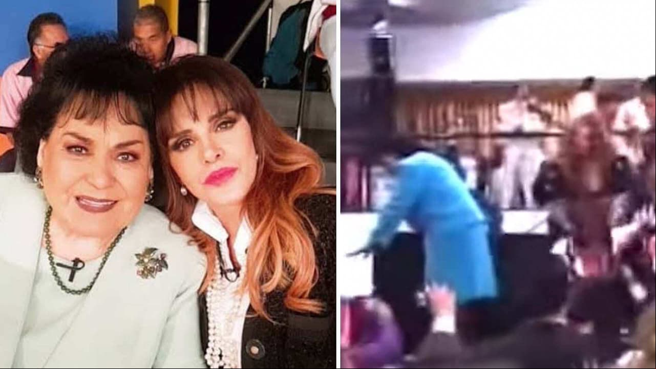 Así fue como Carmen Salinas y Lucía Méndez terminaron en el suelo