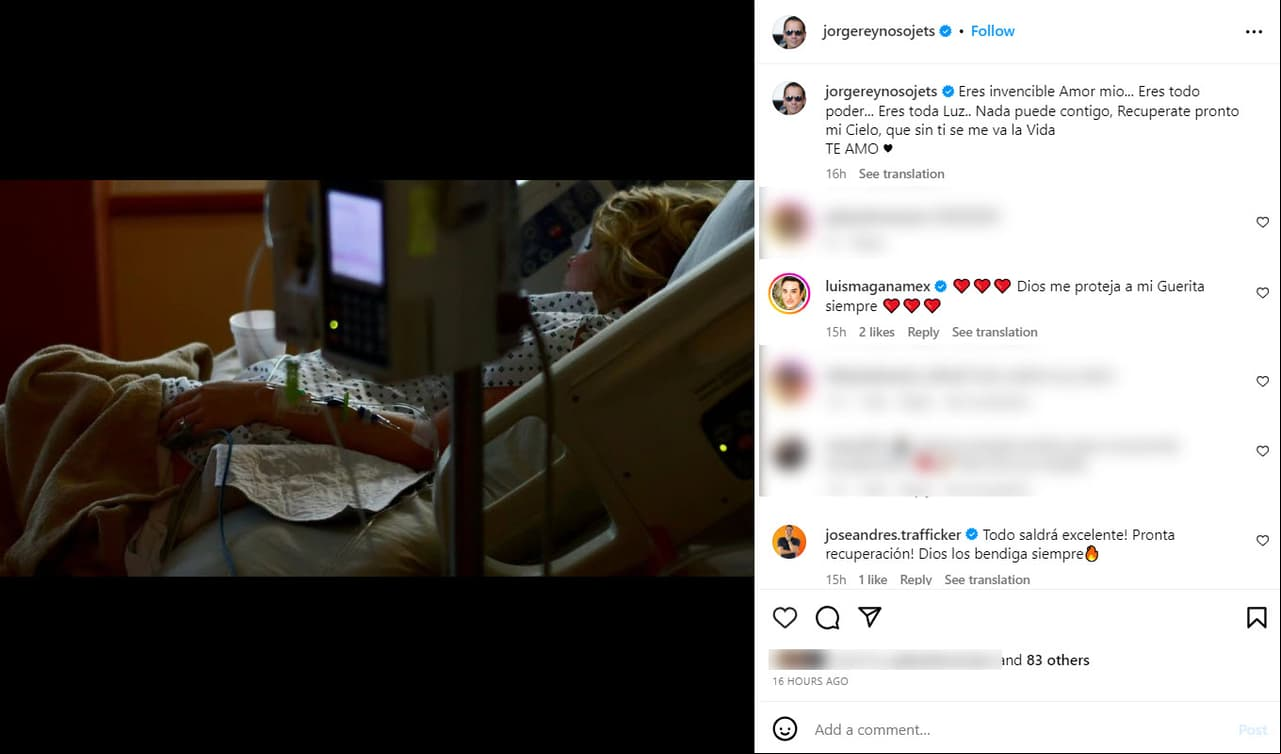 Noelia desde el hospital