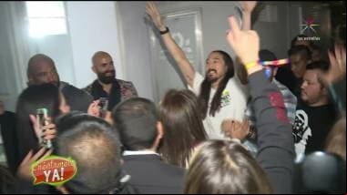 ¡Steve Aoki les baila a sus fans mexicanos encima de una camioneta!