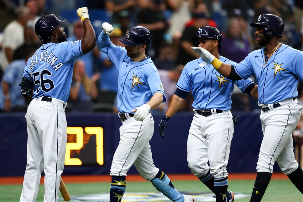 Randy Arozarena pega su segundo homerun de la temporada con Rays