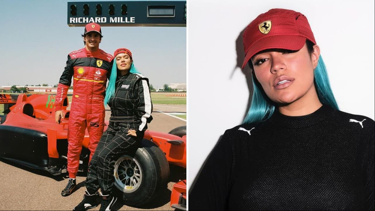 Karol G sorprende manejando un Ferrari como toda una bichota de Fórmula 1