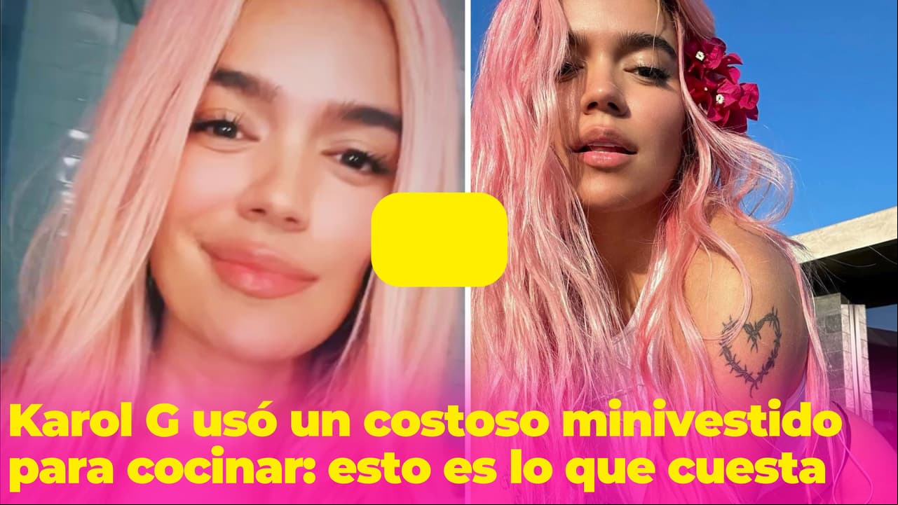 Karol G usó un costoso minivestido para cocinar: esto es lo que vale su sexy 'outfit'