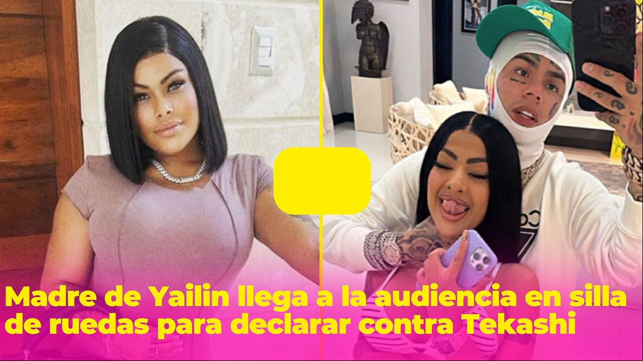 Mamá de Yailin llega en silla de ruedas a la audiencia de Tekashi para declarar contra él