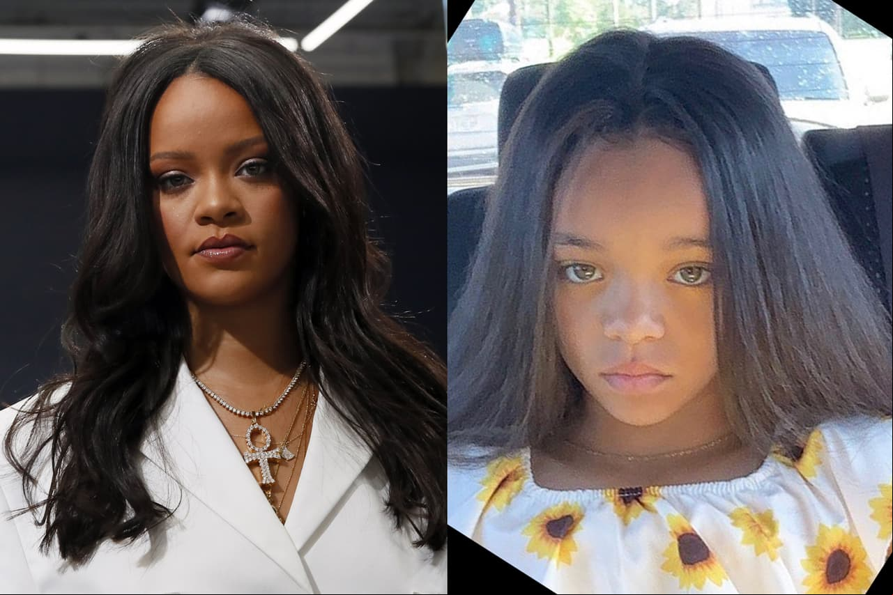 Parecen gemelas, pero ni siquiera se conocen: Rihanna reacciona a foto de una niña que es idéntica a ella