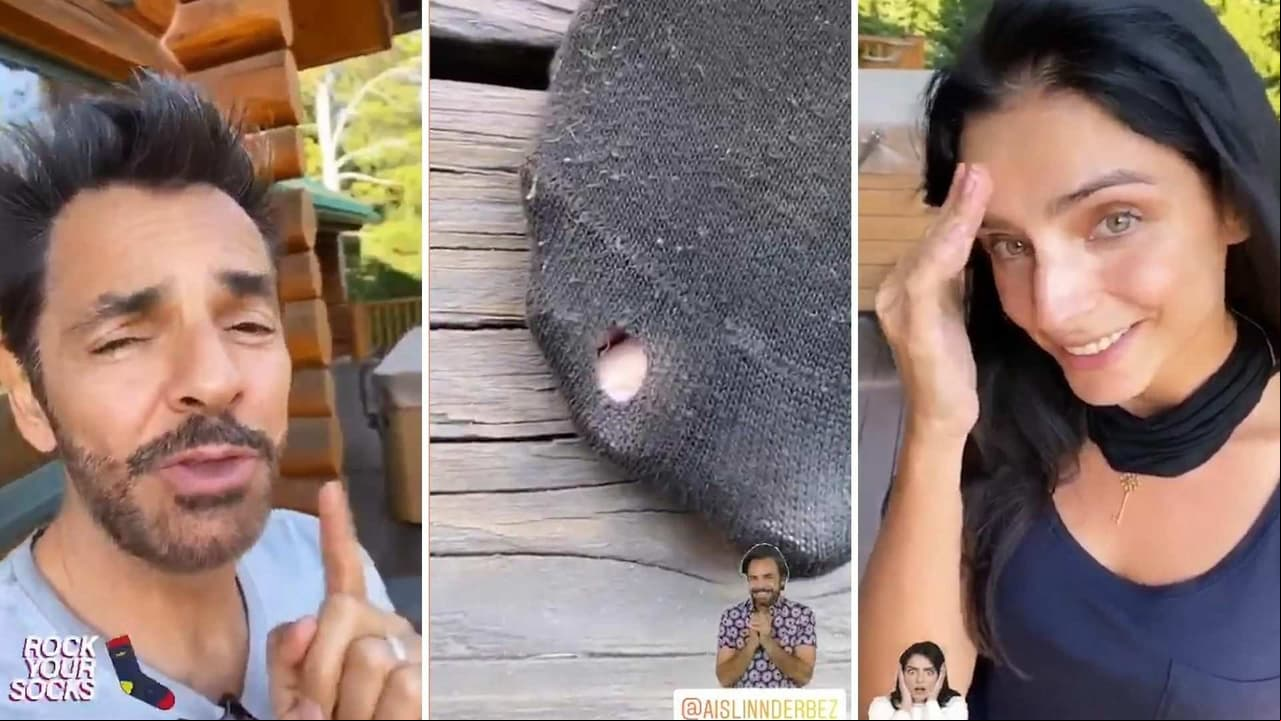 “Muerta de hambre”: Eugenio Derbez exhibe los calcetines rotos de Aislinn