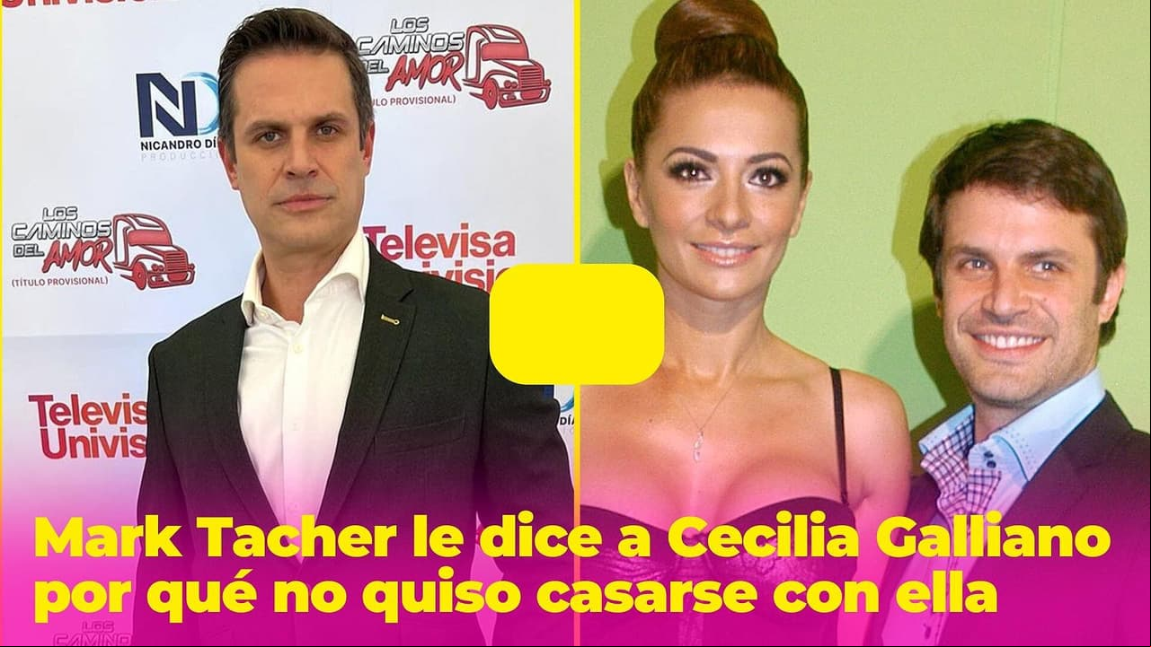 Mark Tacher se reencontró con Cecilia Galliano y le reveló por qué no quiso casarse con ella