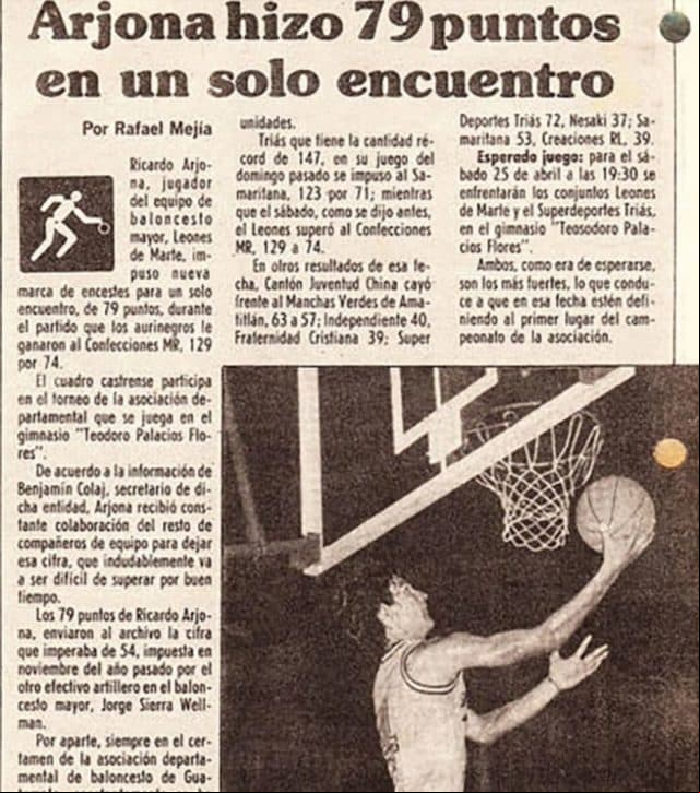 El famoso anotó 79 puntos en un solo encuentro