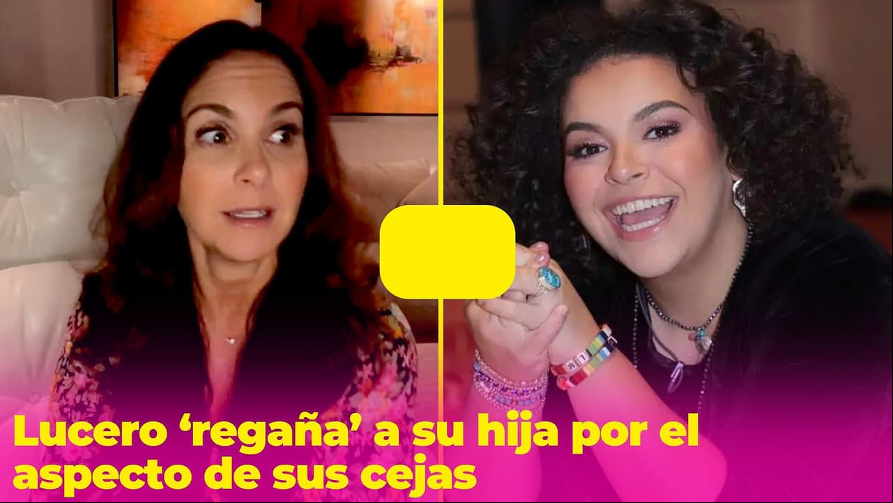 Lucero ‘regaña’ a su hija por el aspecto de sus cejas: “¡Me da una ansiedad tremenda!"