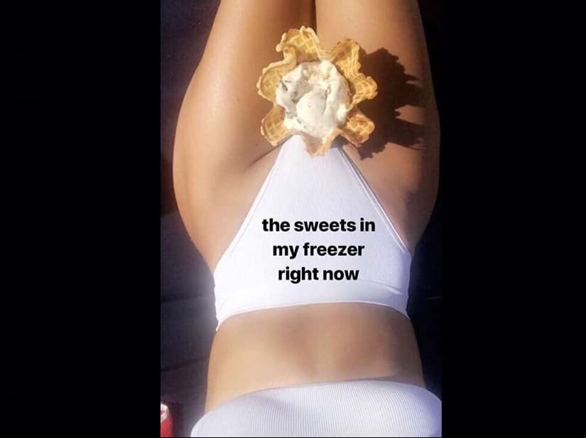 Kourtney Kardashian presume su zona íntima