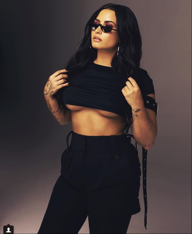 Demi Lovato muestra su lado más sexy en redes sociales