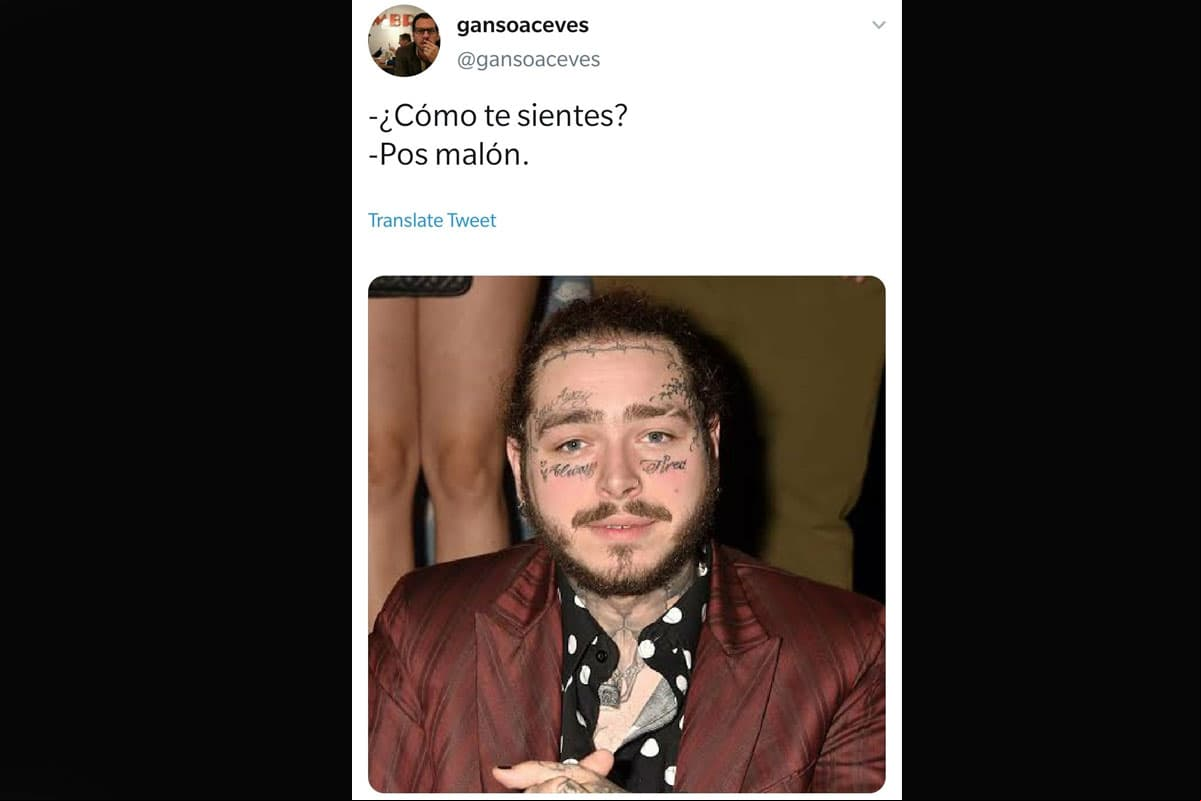 El nombre del joven cantautor Post Malone no se salva de ser 'memeable' durante la ceremonia, donde perdió en la categoría de Mejor Álbum del Año.