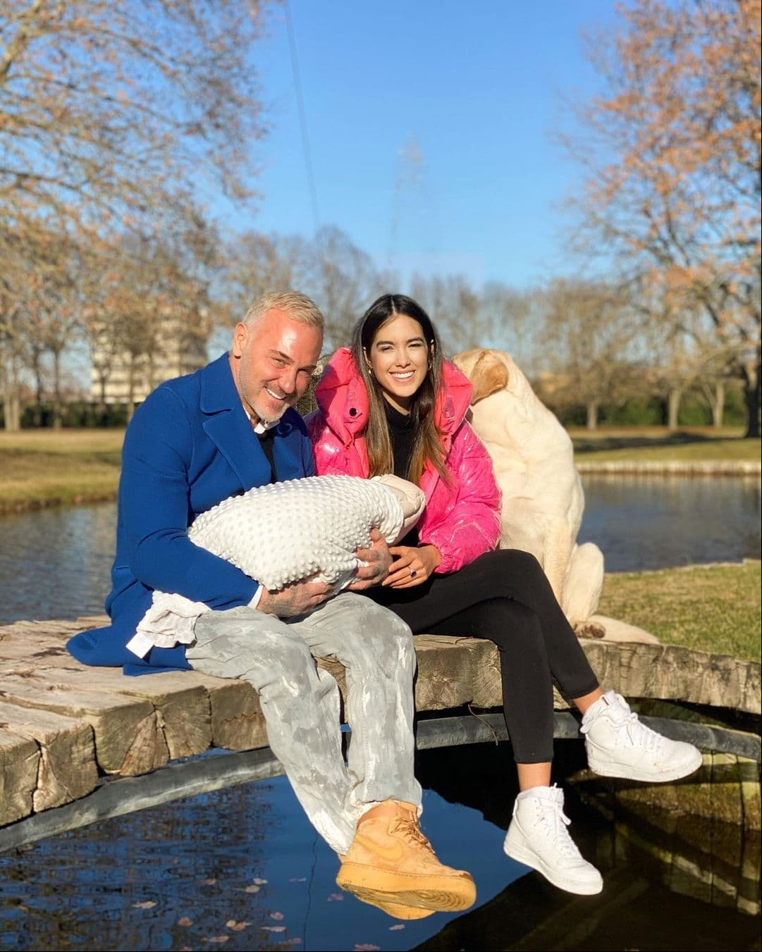 Novia de Gianluca Vacchi muestra a su hija en redes a días de su operación del paladar hendido
