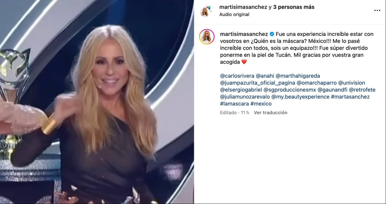 ¿Quién es La Máscara? Marta Sánchez