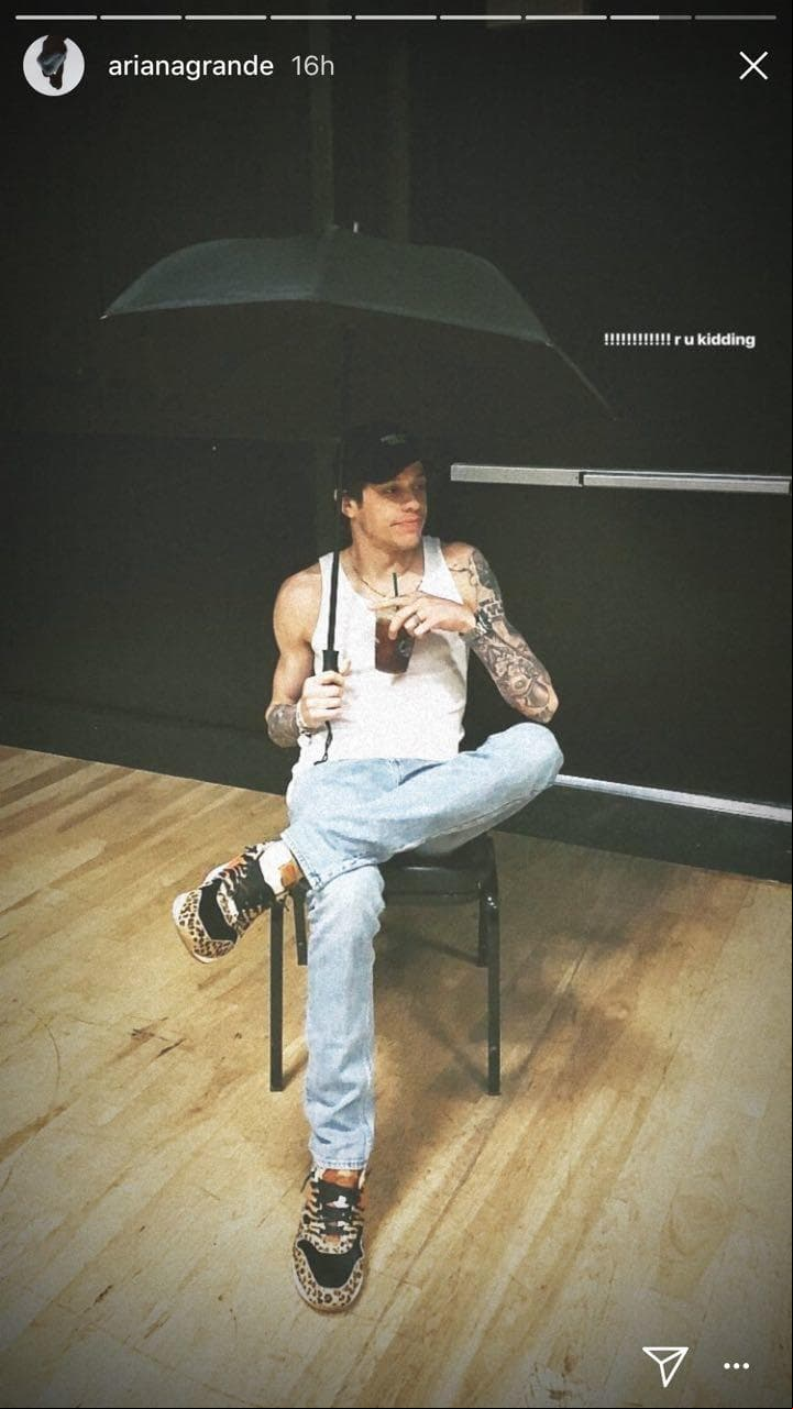 Ariana Grande publicó una imagen de Pete Davidson