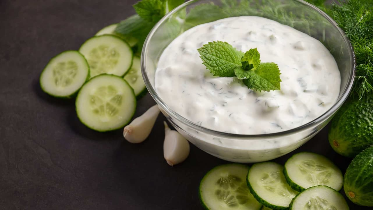 Receta; Salsa de pepino y yogur griego