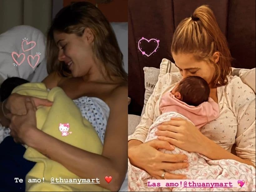 La hija de Adrián Uribe y Thuany Martins es otra bebé que a tan solo unas semanas de llegar al mundo ha logrado enternecer las redes sociales, pues cada fotografía que el conductor comparte, termina viralizádose e incluso, registrando cientos de ‘me gusta’ en redes.