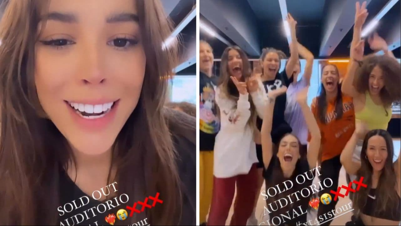 Danna Paola celebró que se agotaron los boletos para su próximo concierto