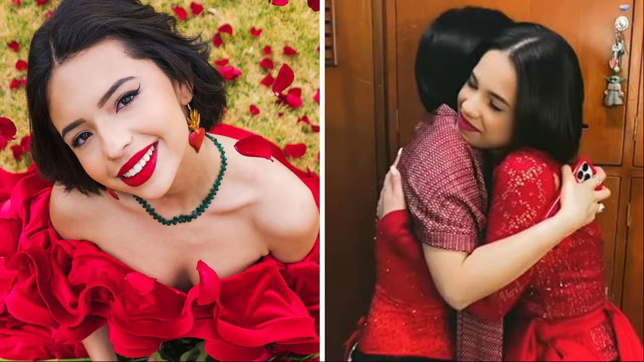 Ángela Aguilar presume emotivo encuentro con su doble: original e imitadora 'como dos gotas de agua'