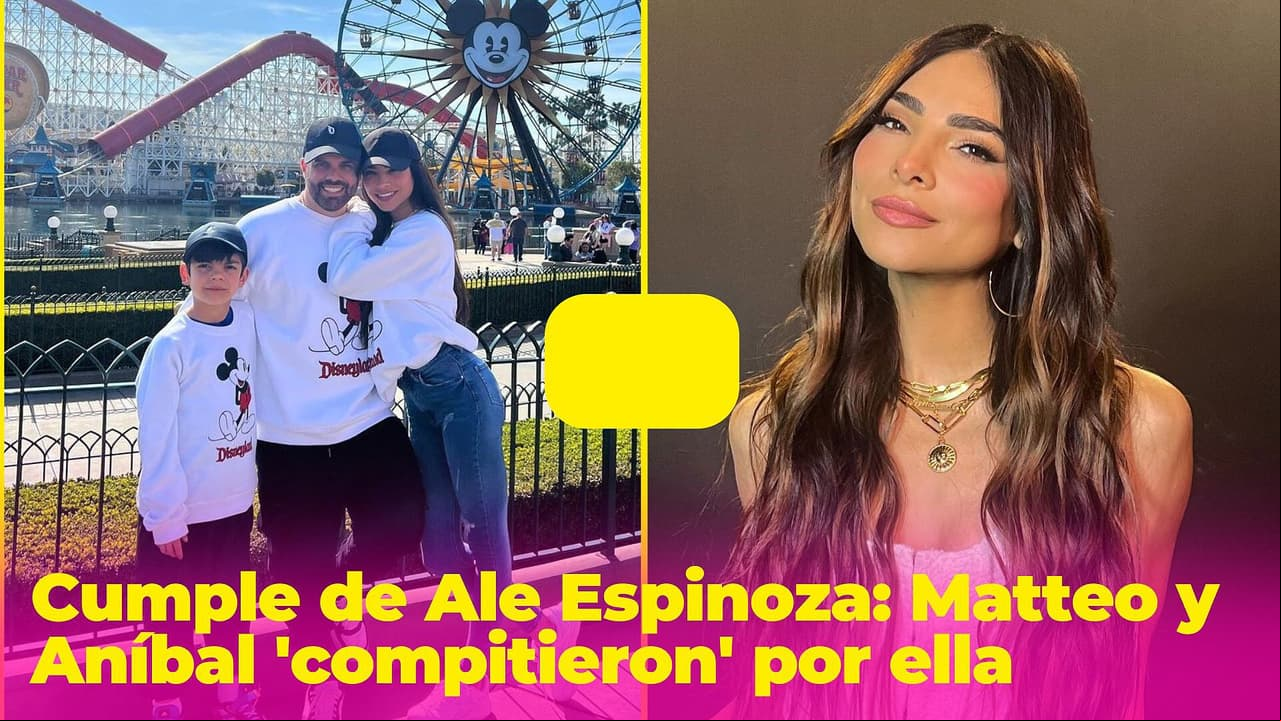Así celebró Ale Espinoza su cumpleaños: Matteo y Aníbal 'compitieron' por su amor