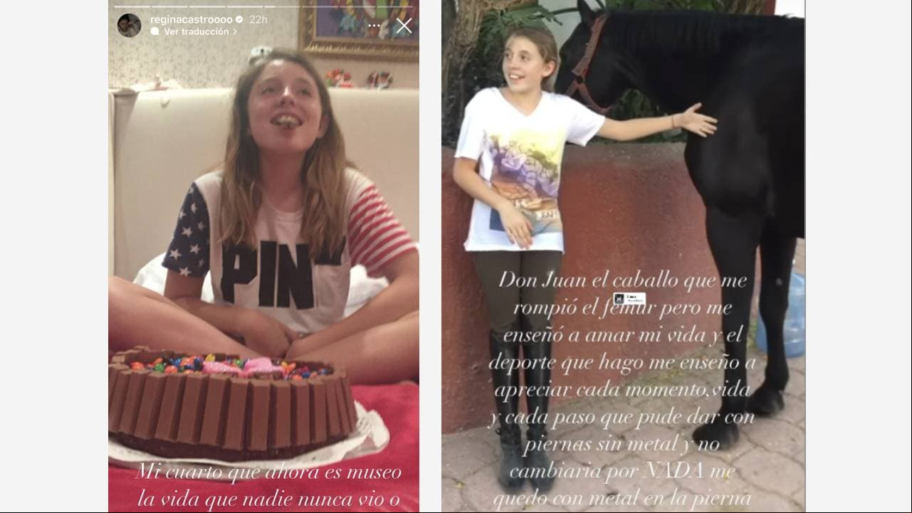 Regina Castro, hija de Angélica Rivera y José Alberto Castro