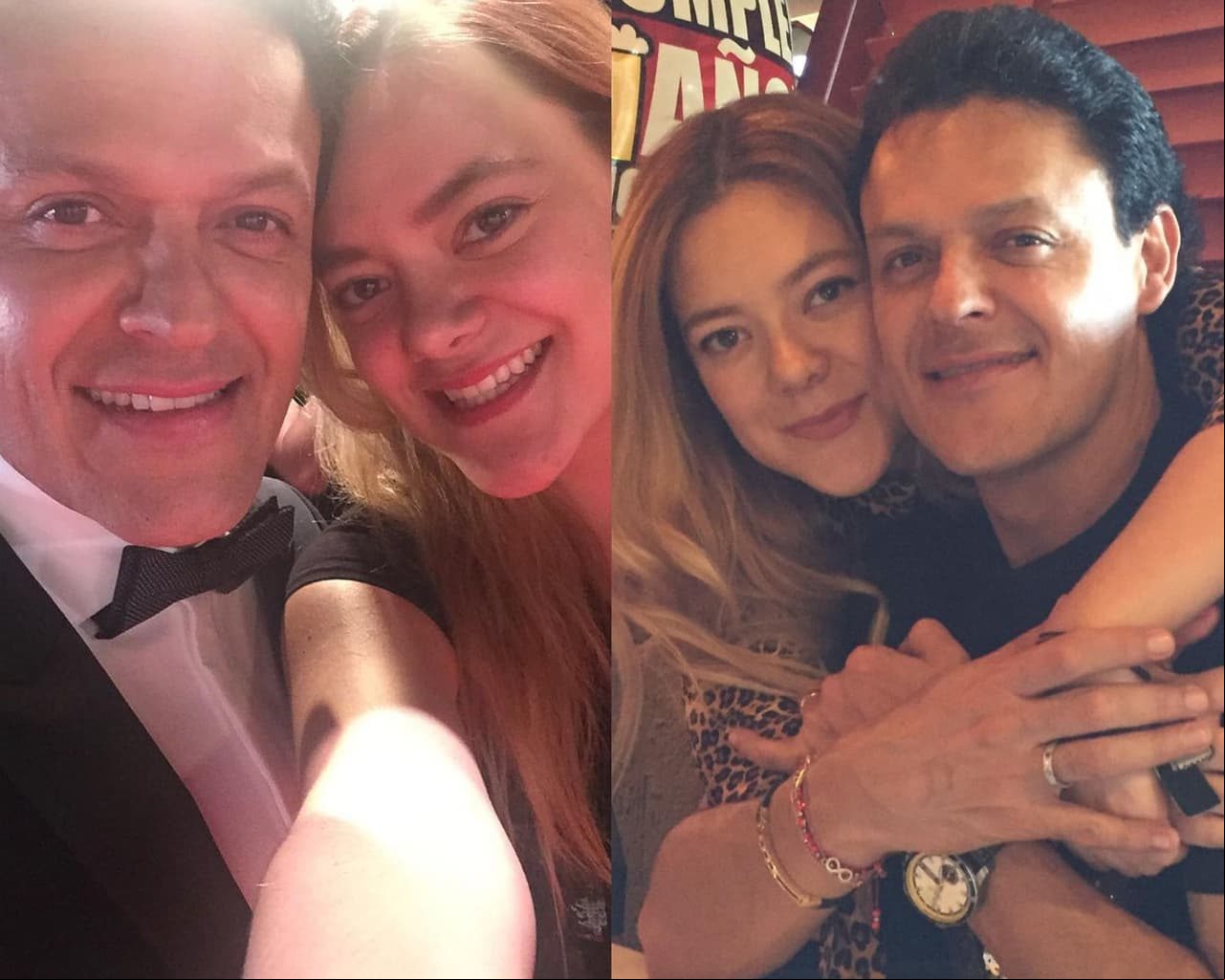 Pedro Fernández y su hija menor Gemma Cuevas.
