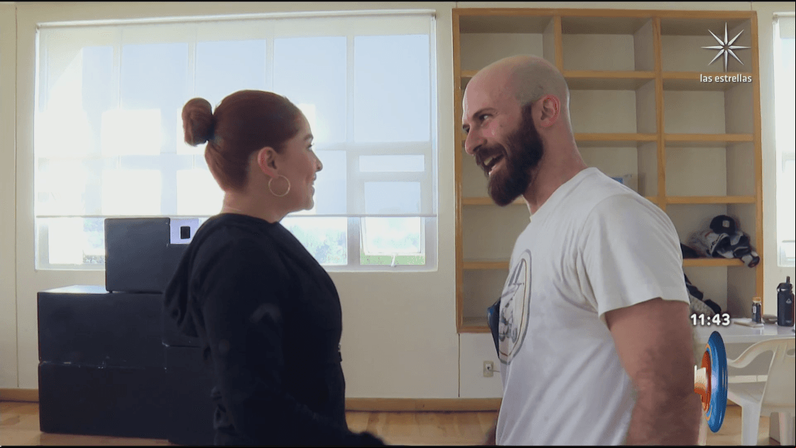 Imanol y Sandra Itzel en los ensayos de 'Las Estrellas bailan en Hoy'