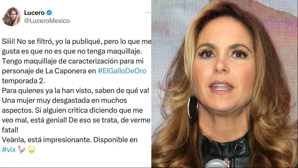 Lucero respondió a quienes dicen que "se ve mal": "De eso se trata, ¡de verme fatal!".