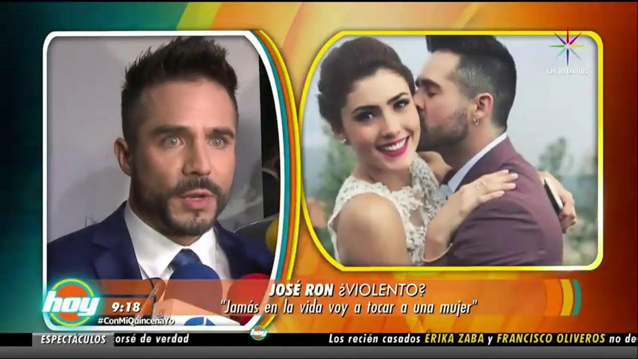 José Ron aclara si fue violento o no con su pareja