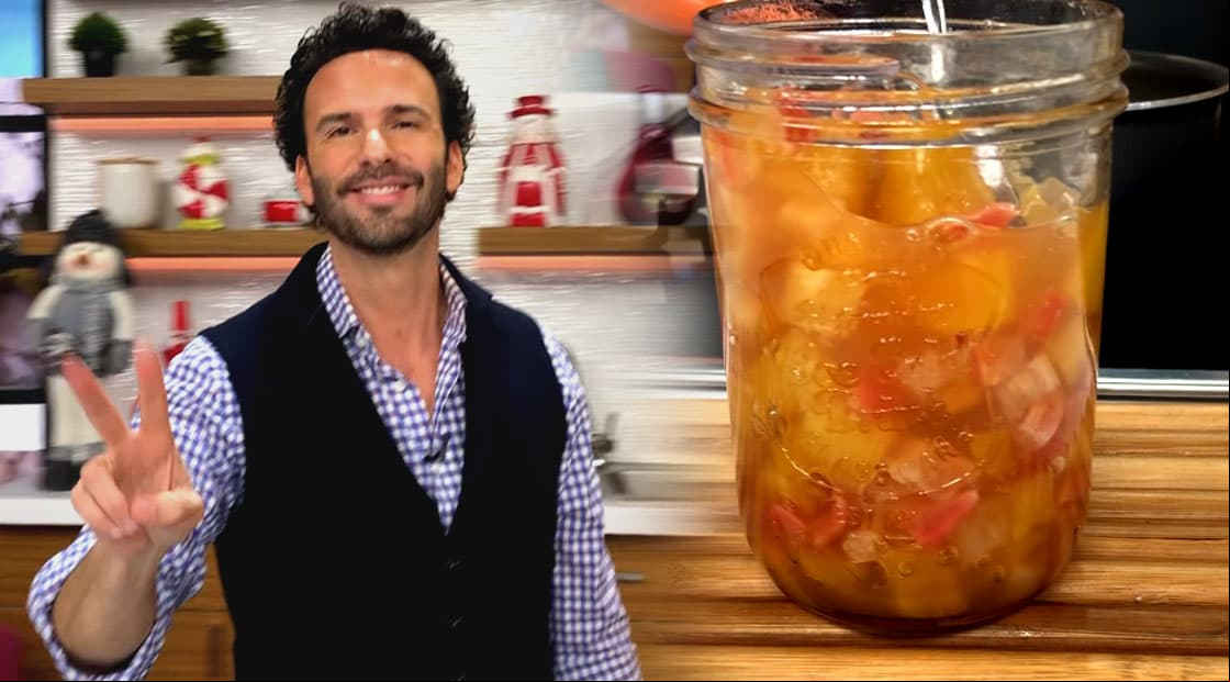 Prepara una dulce compota de rábano y piña