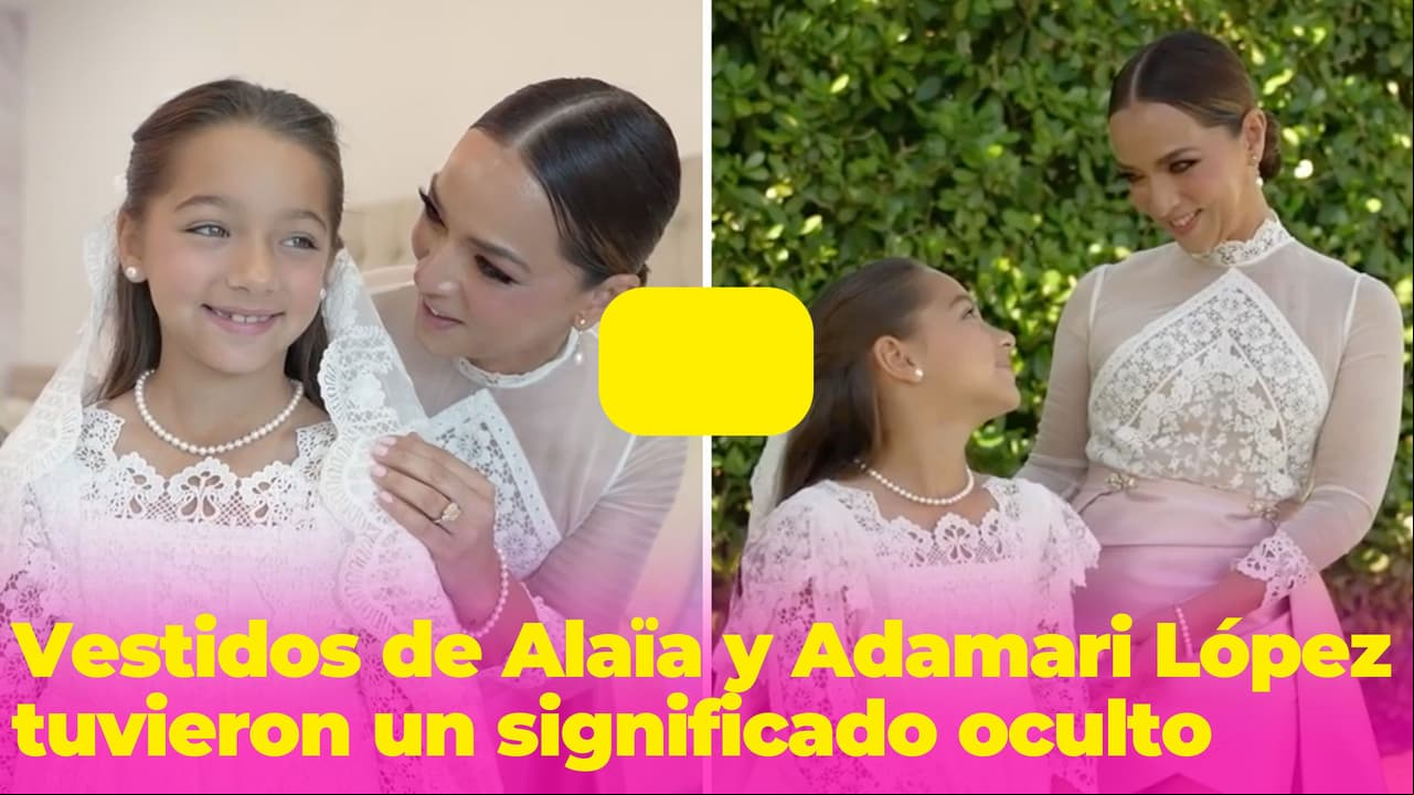 El emotivo significado oculto en los vestidos de Alaïa y Adamari López por su primera comunión