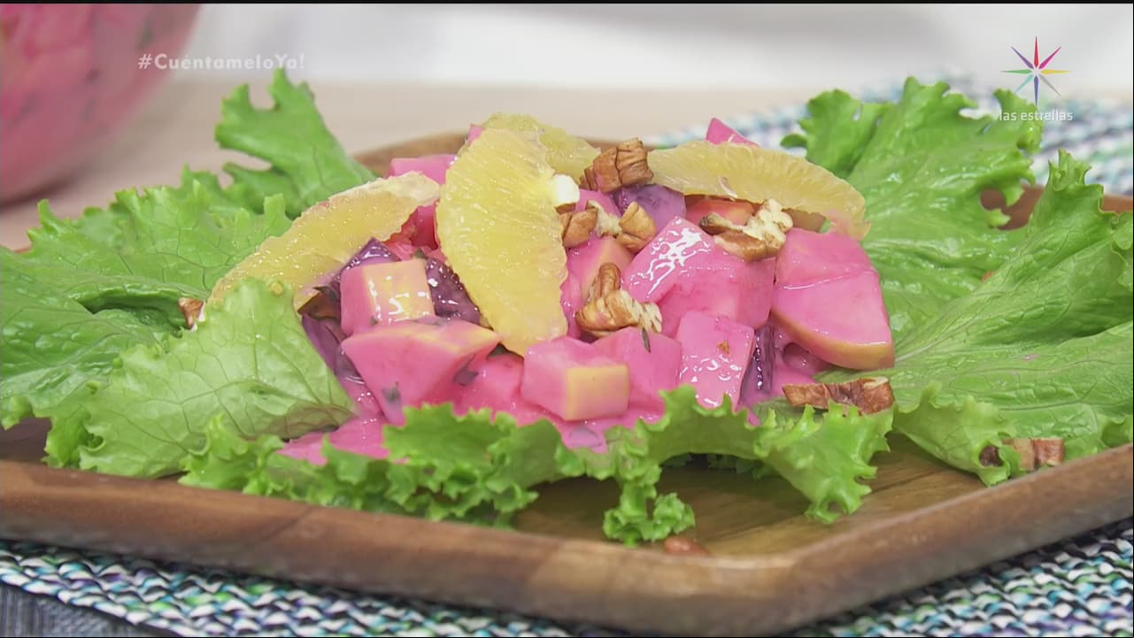 RECETA: Ensalada de manzana y betabel con yogurt
