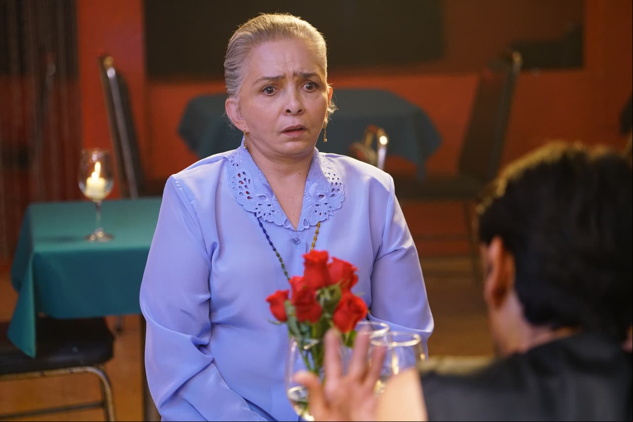 La querida Ana Martin es "Inés", una de las habitantes de Santa Prudencia que se impacta con el regreso de "Bárbara". Es un poco mocha y un poco alcohólica.
