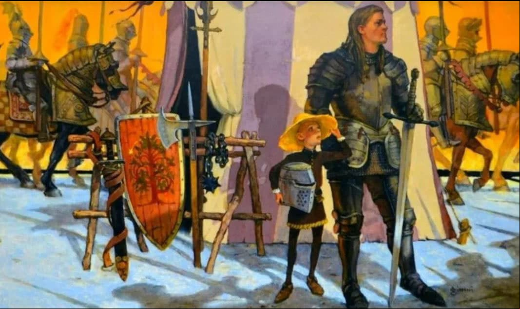 Ilustración de 'Un caballero de los siete reinos: El caballero errante'