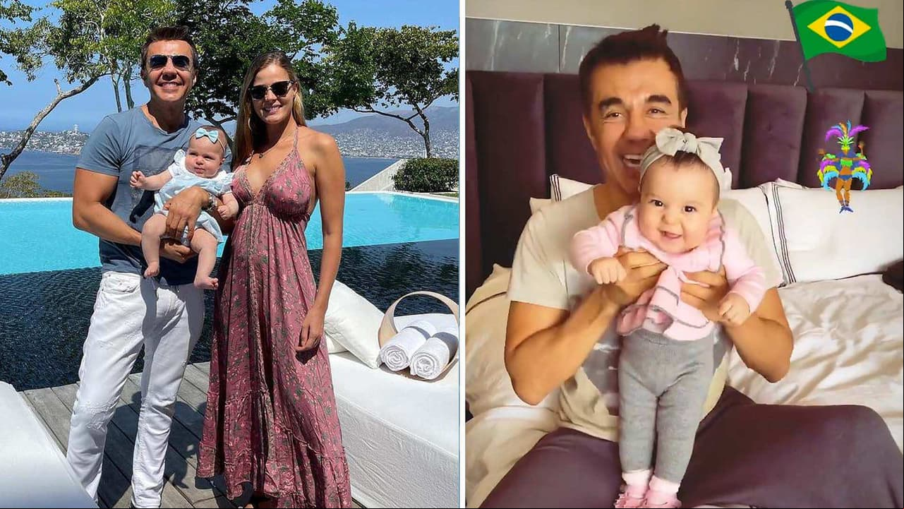 Con una tierna samba, Adrián Uribe presume que su bebé 'baila' como su mamá brasileña