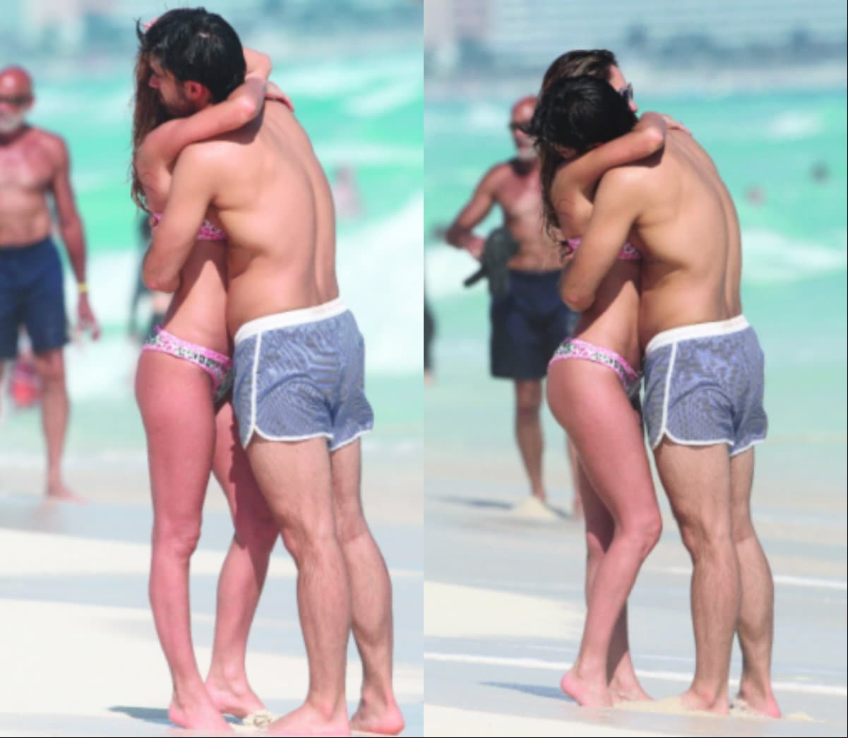 La pareja se portó muy amorosa en todo momento