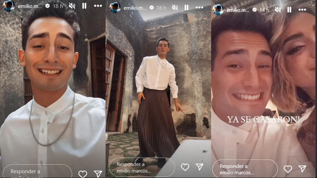 Emilio Osorio acudió a la boda de su hermano Kiko al lado de su novia.